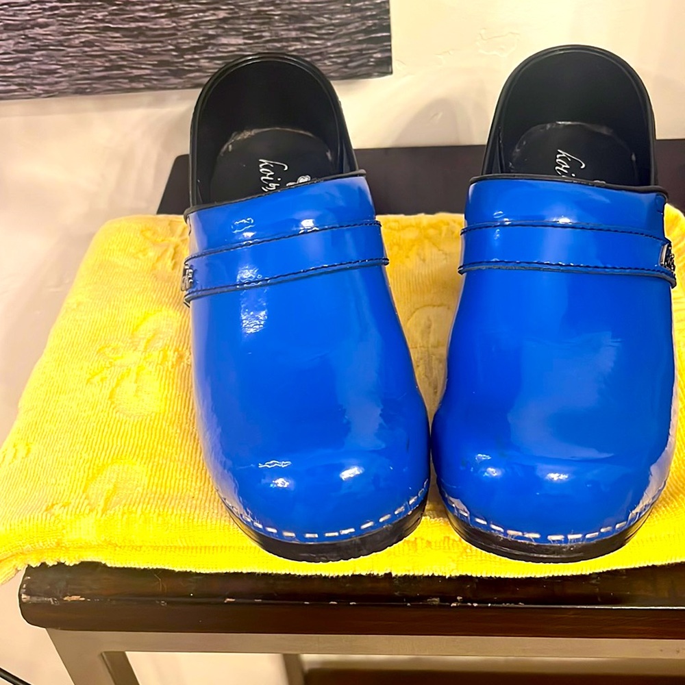 Beautiful Bright Blue koi by Sanita nursing Shoes!